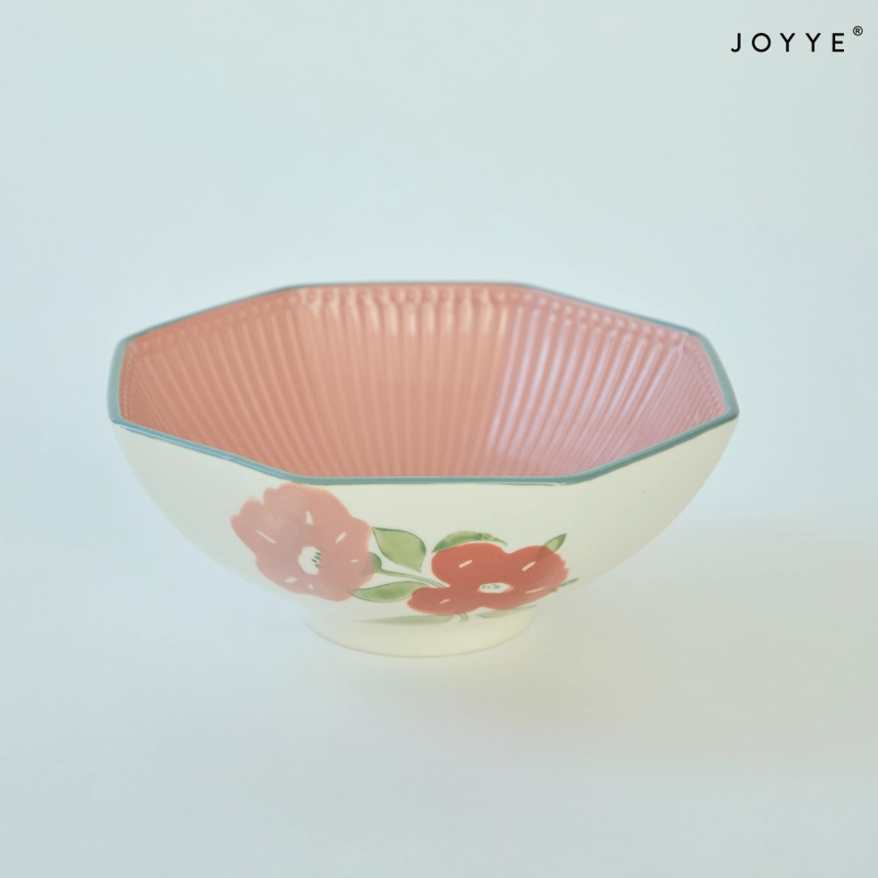 Hand-Painted Hexagon Ceramic Bowls Wholesale