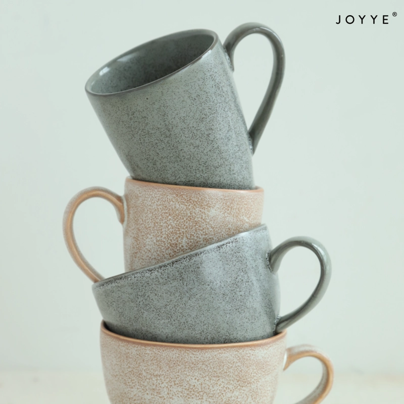 Grey Reactive Glaze Mug Custom OEM Manufacturer