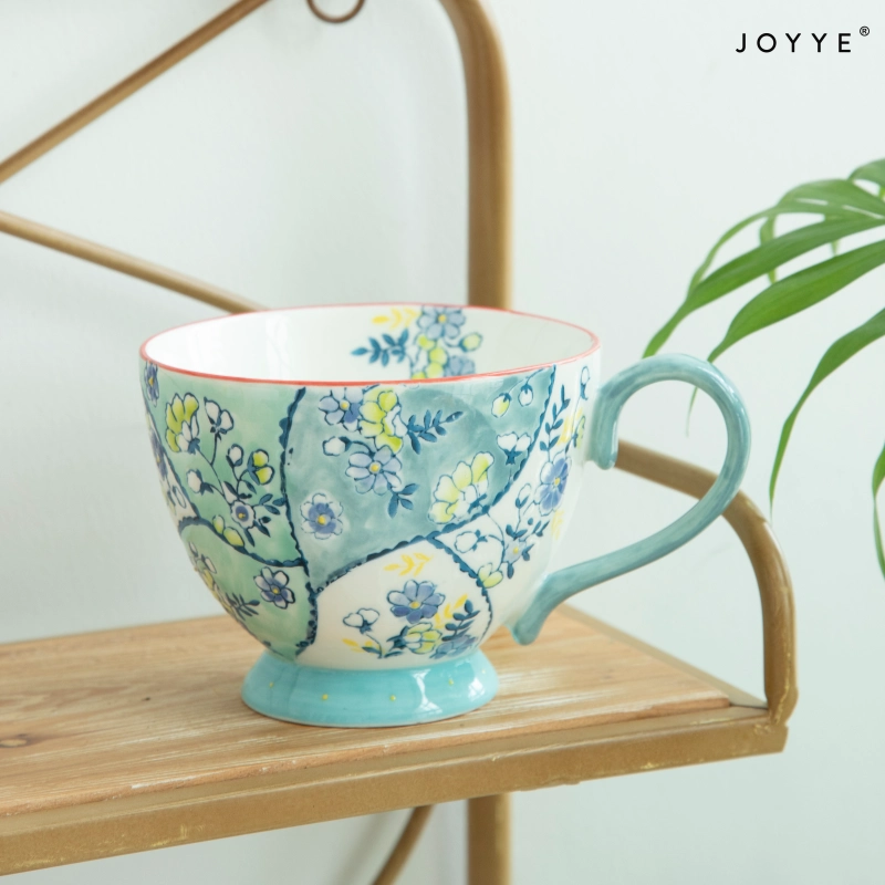 Rich Handpainted Flower Mugs Wholesale & OEM Manufacturer